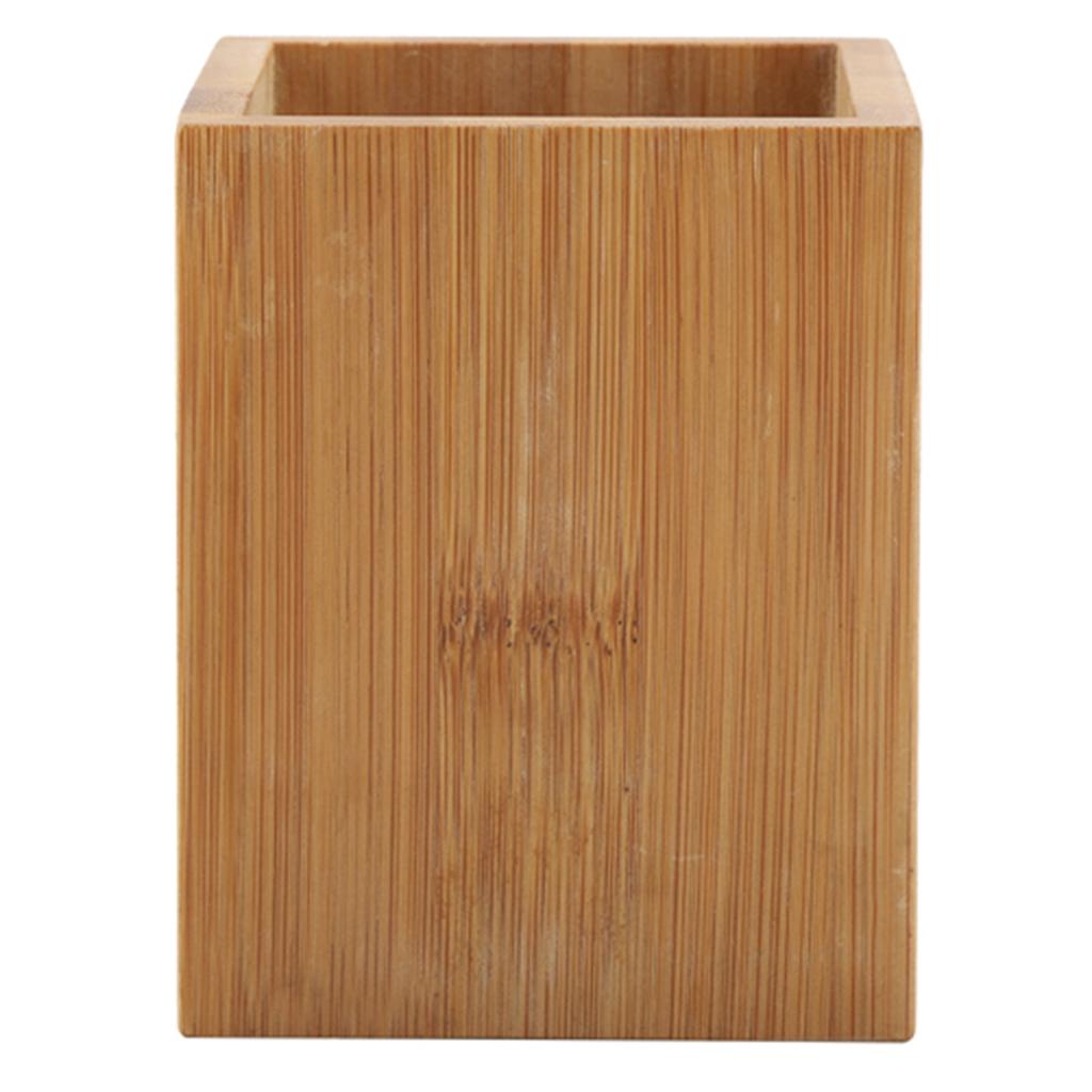 Бамбуковый держатель для ручек, офисный школьный стол, органайзер для хранения карандашей, подставка для канцелярских принадлежностей