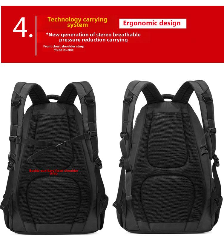 Мужской рюкзак большой вместимости 55 л из ткани Оксфорд для путешествий и отдыха на природе - прочная сумка для альпинизма и школы