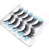5 pairs/Tray Flexible Volume Colorful Eyelashes Long Makeup Party Lashes  Festival