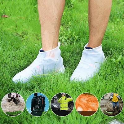 Дождевик Силиконовый Утолщенный Нескользящий Износостойкий Уличный Взрослый Защитный Чехол для Обуви Путешествия Детский Водонепроницаемый