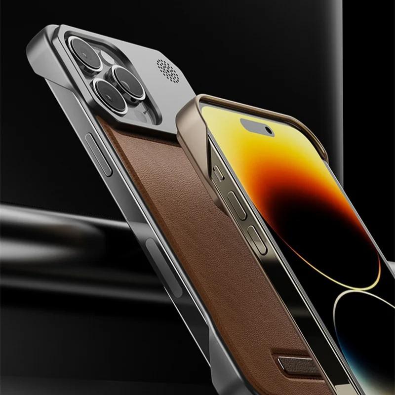 Магнитный чехол для ароматерапии из ПУ-кожи для iPhone 17 Air 11 12 13 14 15 16 Pro Max Plus Mini, чехол без рамки с поддержкой беспроводной зарядки