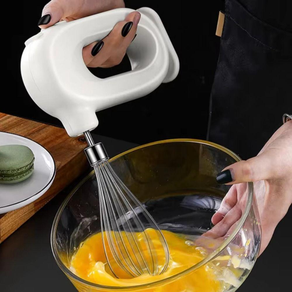 Adjustable Gears Electric Hand Mixer Handheld Electric Cordless Mixer Electric Eggbeater Household