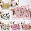 Cartoon 2D Digital Printing Thickened Lamb Wool Crystal Fleece Blanket One Piece