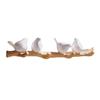 Creative Coat Hanger Bird Shaped Resin Wall Hook for Hanging Hats and Accessories Entryway Living Room Decoration