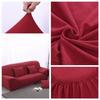 Sofa Cover - 1-2-3 Seater - Red - Stretchable - Polyester - Contemporary Design