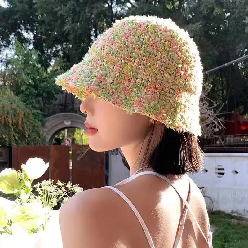 1PC Rainbow 160M Scarf Hat Sweater Colorful 50g/roll DIY Butterfly Paper Yarn Crochet Thread Fancy Blend