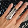 Irregular Joint Rings Gold & Silver Texture Knuckle Ring Protective Finger Rings  For Men Women