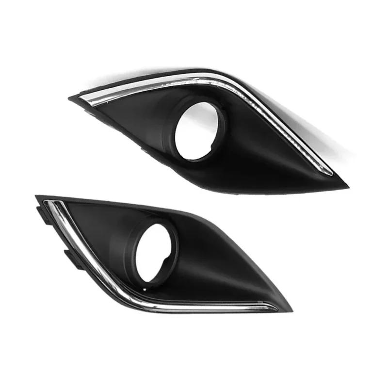 1/2pcs Car Front Bumper Fog Light Cover Trim Bezel for Mitsubishi Outlander 2016-2021