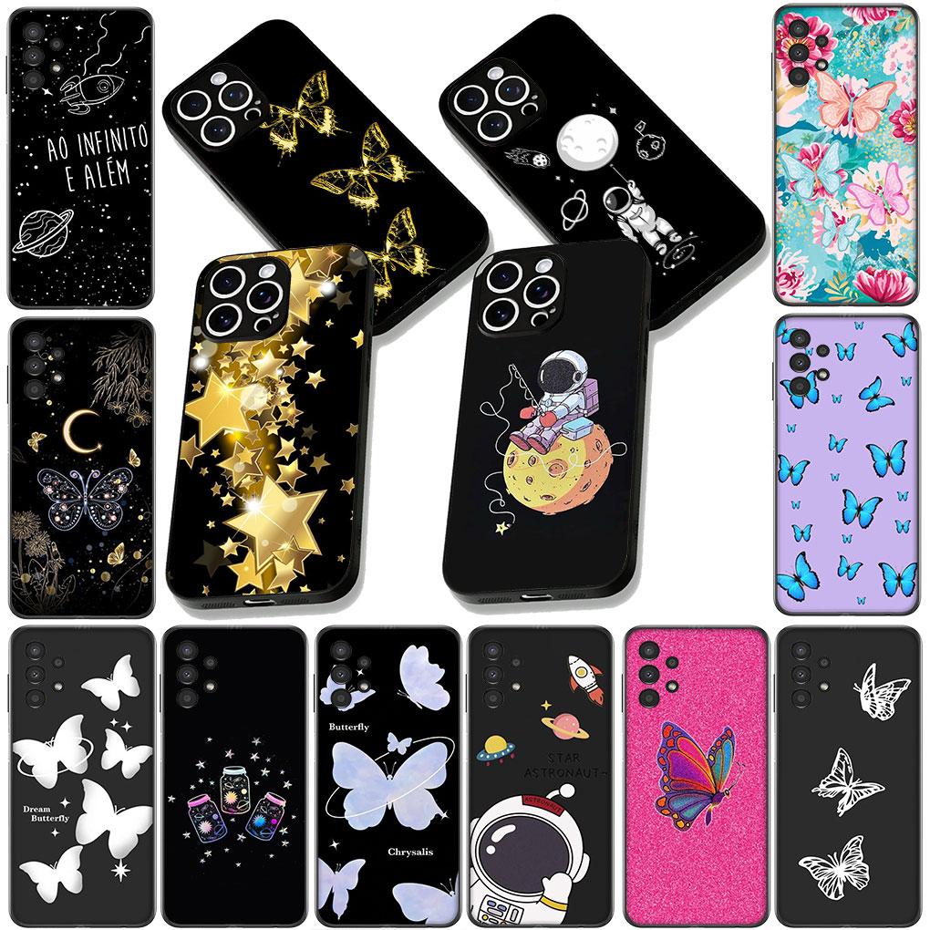Cover for Motorola Moto E13 E20 E32 E22 G22 G23 G32 G60 G72 G7 G8 G82 G9 Plus Power Case Moon Stars Butterfly Sky Astronaut