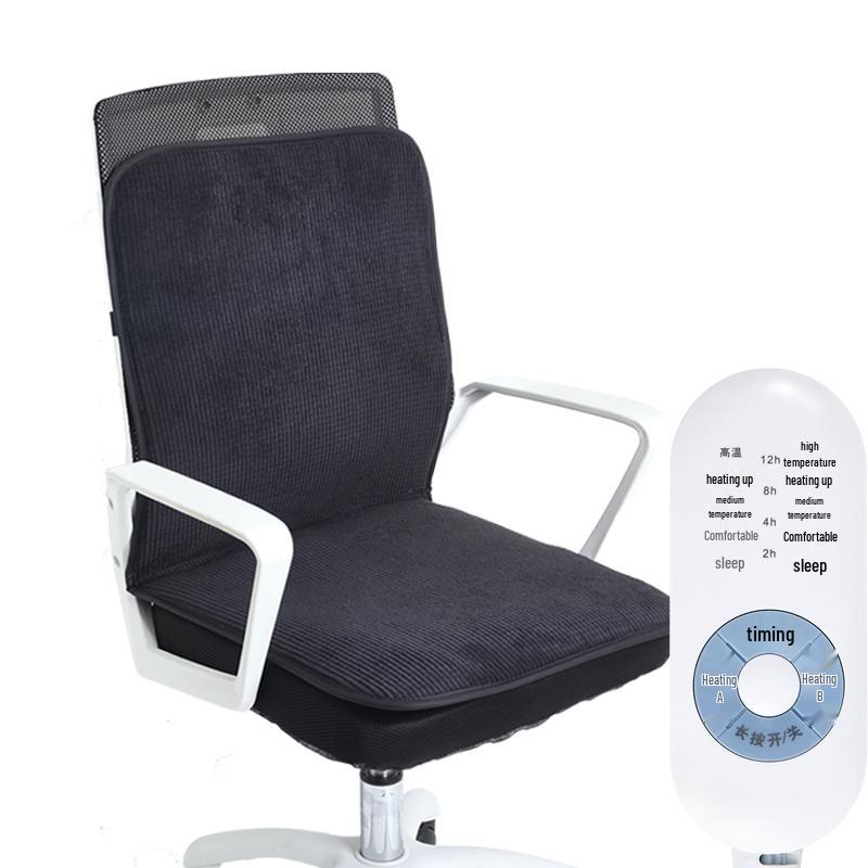 Electric Heated Seat and Backrest Cushion for Office and Home