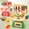 Kids Kitchen Play Set with 30Pcs Pretend Toys Role-playing Kitchen Set Develop Hands-On Skills Cooking Simulation Toys for Kids