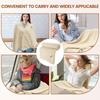 Heated Shawl Needle Cotton Electric Heated Blanket Shawl with Zipper 25-55° Adjustable Temperature Thermal Shawl for Home Office
