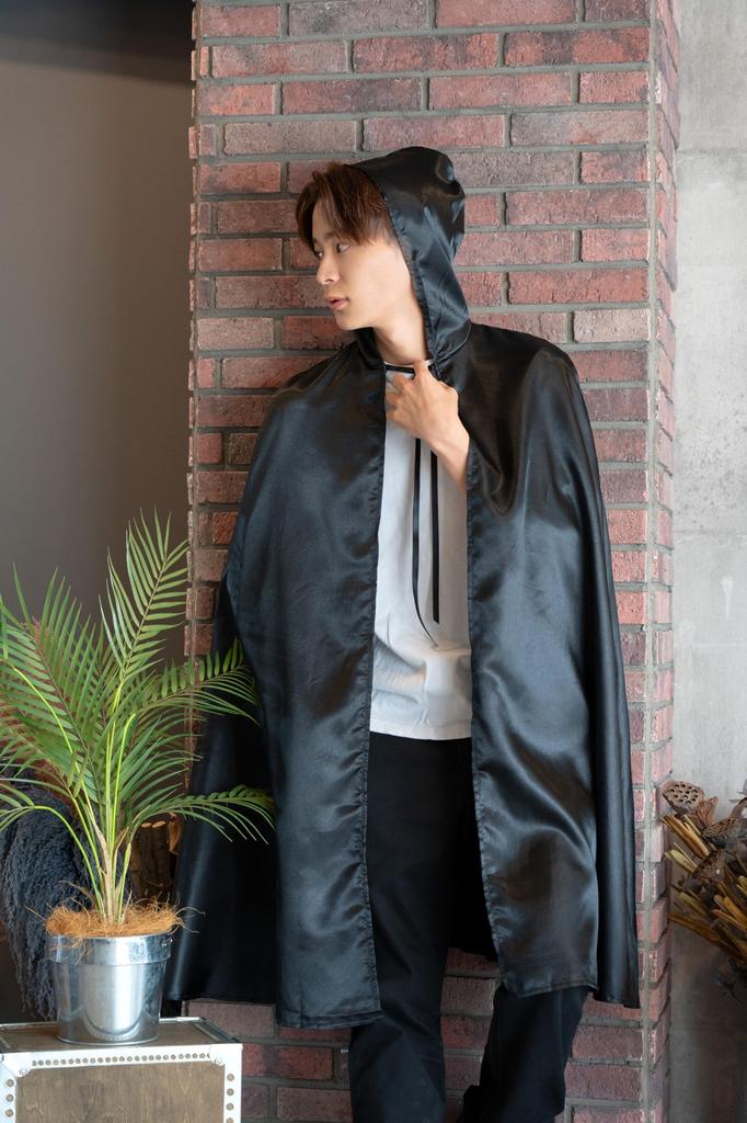 Clearstone Cosplay Halloween Black Cape Unisex Black MEN's