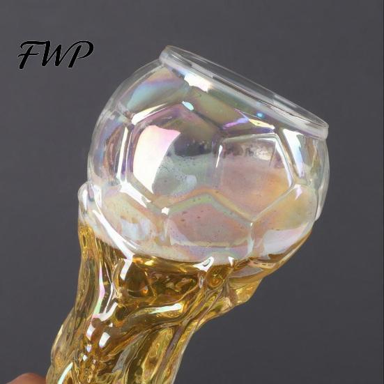 Party Drinking Glass 2Pcs Trophy Beer for Fans, Large Capacity Soccer Shape Three-Dimensional Relief Mug Mug, Novelty Cup Bar Home Use High-End