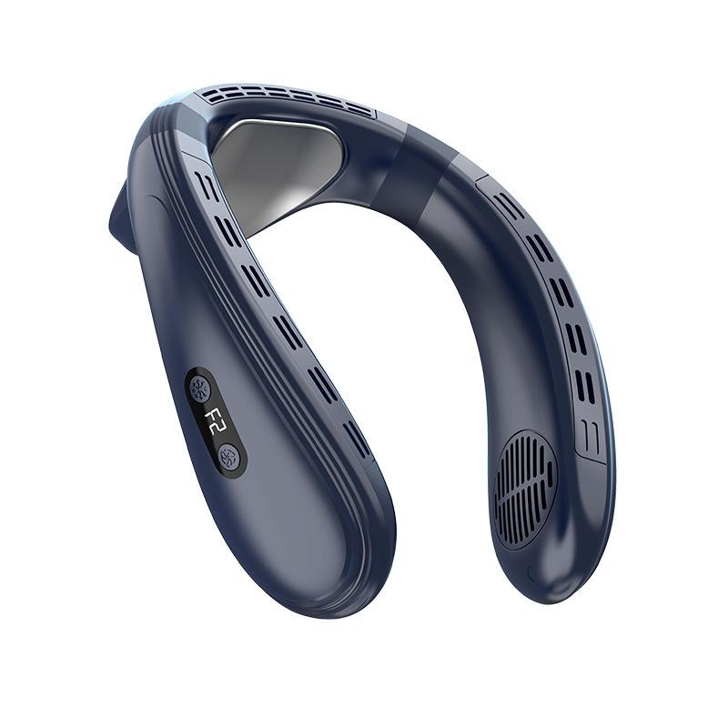 Новый портативный шейный вентилятор 5200 мАч Кондиционер для шеи Перезаряжаемый полупроводниковый охлаждающий вентилятор Уличный персональный вентилятор Носимый охладитель