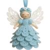DIY Kit Crochet Angel Ornament Kit Handmade Yarn Craft Set  for Christmas Tree Decoration