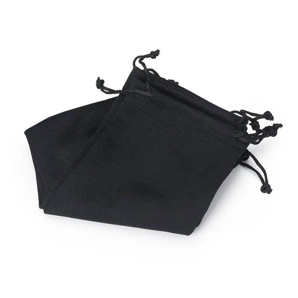 10 Pcs Pouches for Sunglasses Mp3 Soft Cloth Dust Pouch Optical Glasses Carry Bag Double Cord Storage Bag