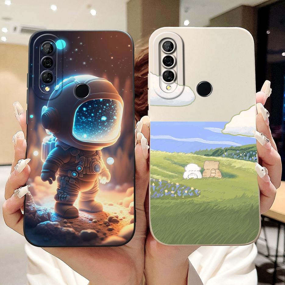 For Huawei Y6p Case MED-LX9N Stylish Candy Painted Cover Soft Silicone Phone Case For Huawei Y7p Y 6p HuaweiY6p HuaweiY7p Bumper
