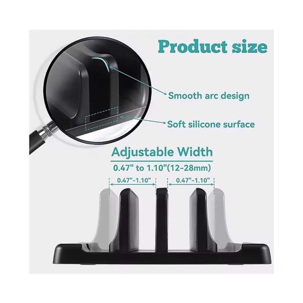 Adjustable Laptop Stand Vertical Save Desktop Space Easy to Place Computer Accessories