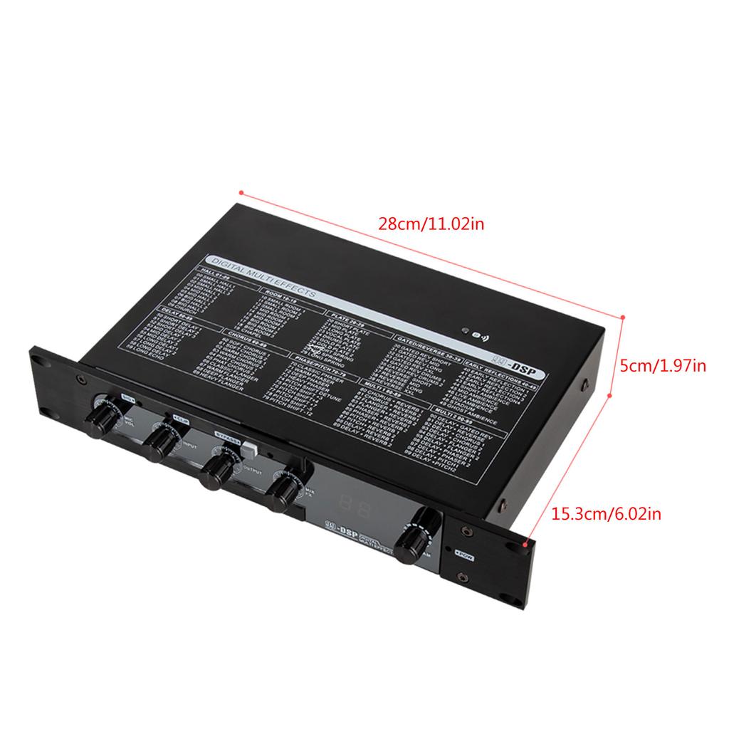Профессиональный караоке-микшер 99 DSP Цифровой аудиоэффектор Стерео звуковой эффект Совместимая с Bluetooth 5.0 передача