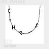 EMANCO DIY Birthstone Name Customized Necklace 26 Letter Side Pendant Necklace for Women Birthday Gift