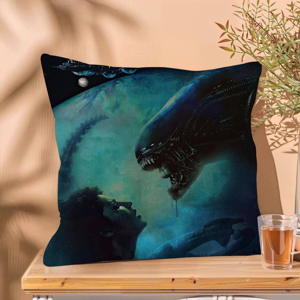 Classic SciFi Alien Movie Pillow Cushion Cover Pillowcase Living Room Sofa Home Decor Customized