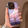 Чехол для телефона Yae Miko Genshin Impact для iPhone 17 17Air 16 15 14 13 12 11 Pro Max Plus Цветной Серебристый