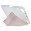 Чехол для планшета iPad Air 11 (2025)/(2024)/Воздух (2022)/(2020)/Про 11 (2022)/(2021)/(2020)/(2018) , Подставка оригами Прозрачная задняя крышка из ПУ кожи