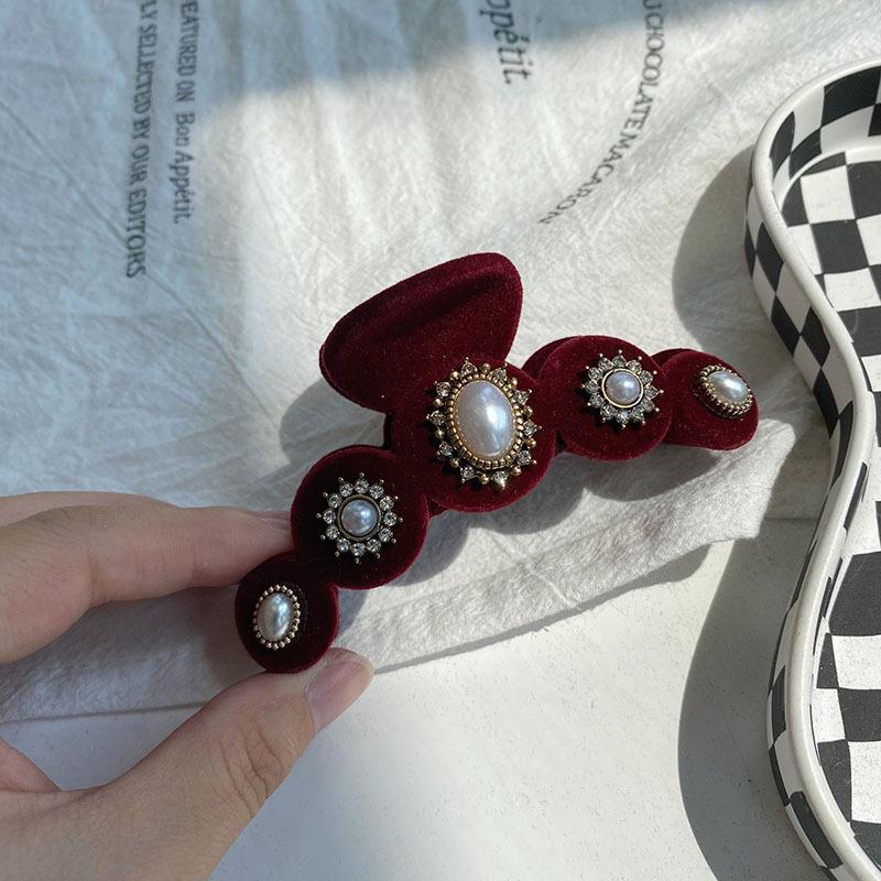 Барочные хрустальные заколки для волос, украшения для женщин, китайский бутик, головной убор, роскошные украшения для волос ручной работы с драгоценными камнями, заколки