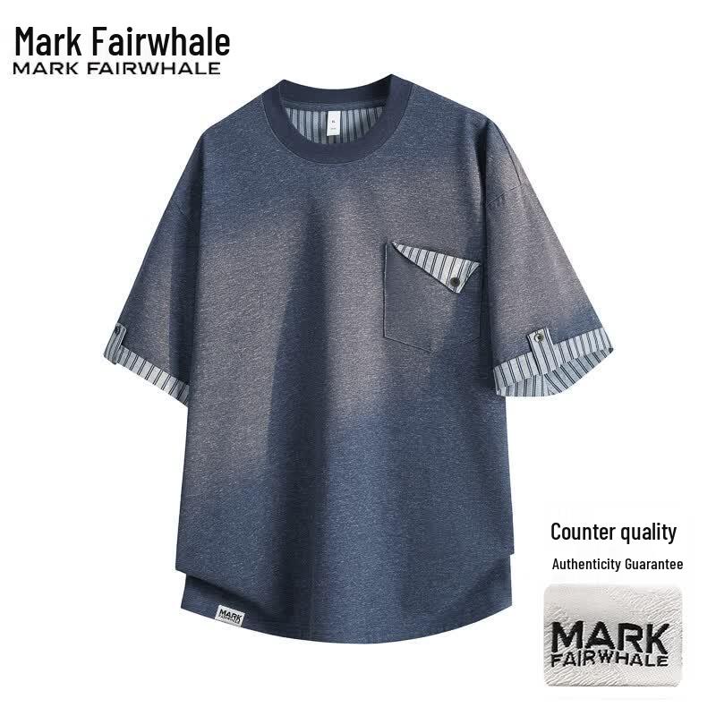 Mark Fairwhale Мужская летняя повседневная футболка с коротким рукавом
