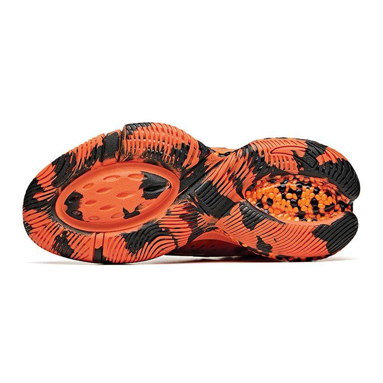 Anta Детские амортизирующие нескользящие износостойкие дышащие высокие баскетбольные кроссовки Детские кроссовки оранжево-черные 312041113R-8