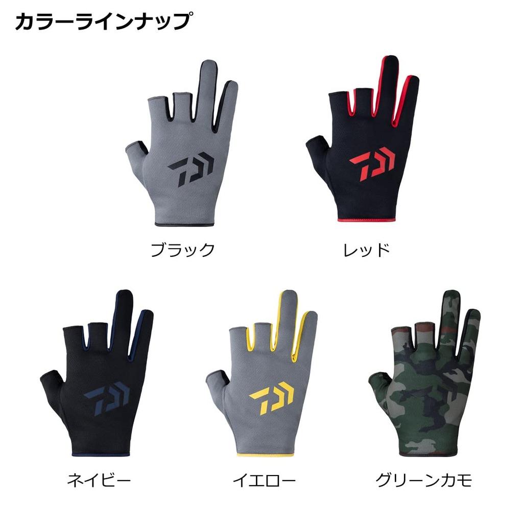Daiwa Перчатки Quick Dry 3 Cut Black XL DG-6423