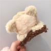 Bear Hairpin For Girls Ponytail Holder Plush Scrunchies Women Hair Side Clips Korean Hair Rope