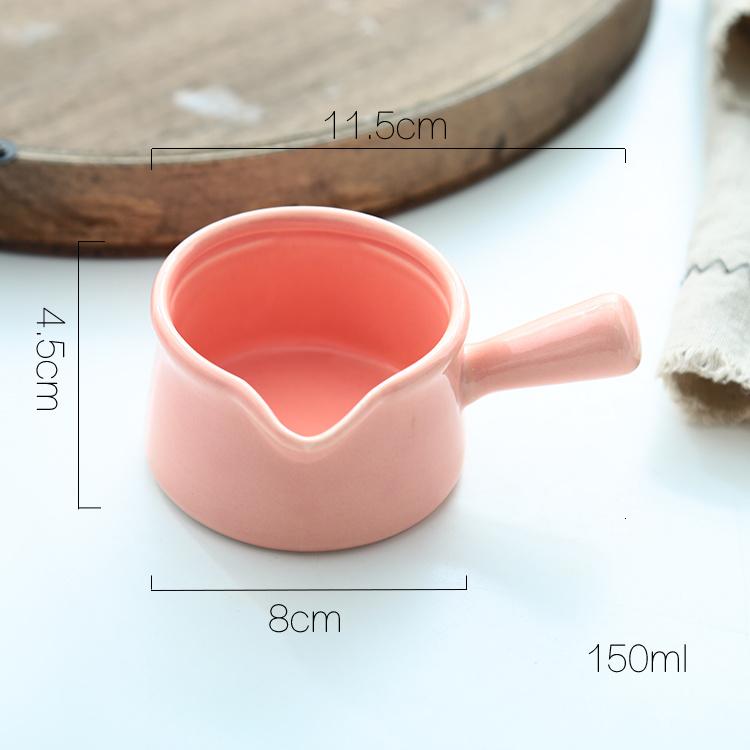 Кувшин для молока в корейском стиле с длинной ручкой, керамический горшок, кафе, бариста, инструменты для приготовления эспрессо, аксессуары, кофейная посуда, кастрюля для соуса, кувшин