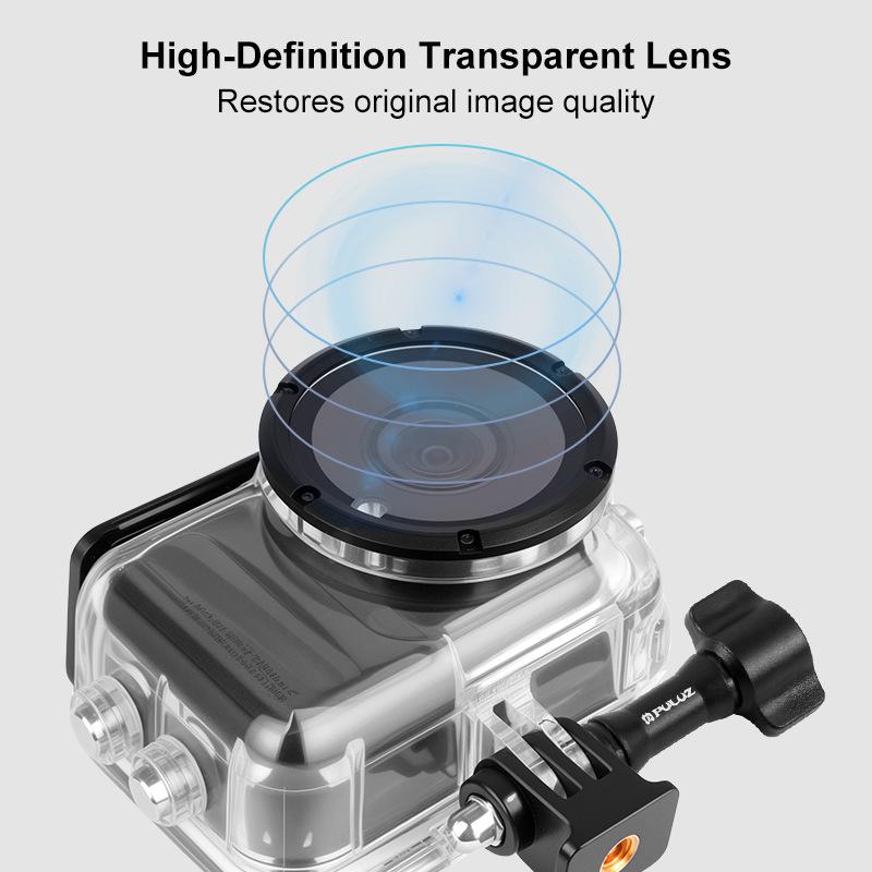 For Insta360 GO Ultra 50m Waterproof Case Camera Dive Housing Cover (Transparent)