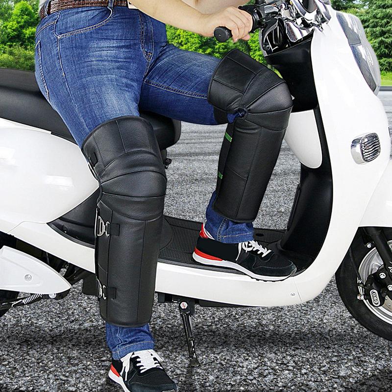 Мотоциклетные наколенники Регулируемые Шерстяные Мотоциклетные Наколенники Защита Голени Ветрозащитные Гетры для Ног Наколенник Защита Леггинсы Чехлы Для