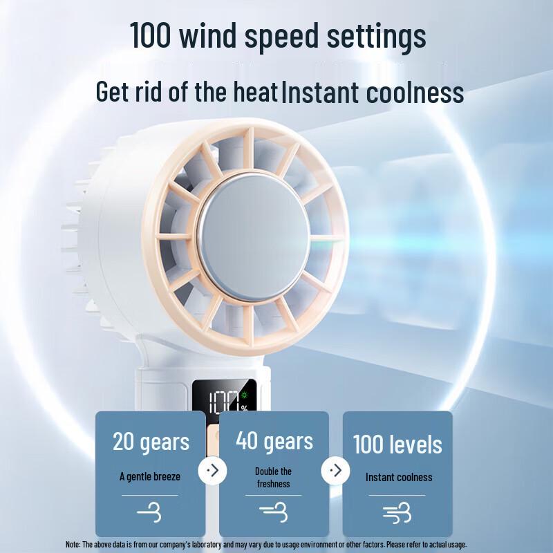 Topvork Portable 100-Gear Semiconductor Cooling Fan