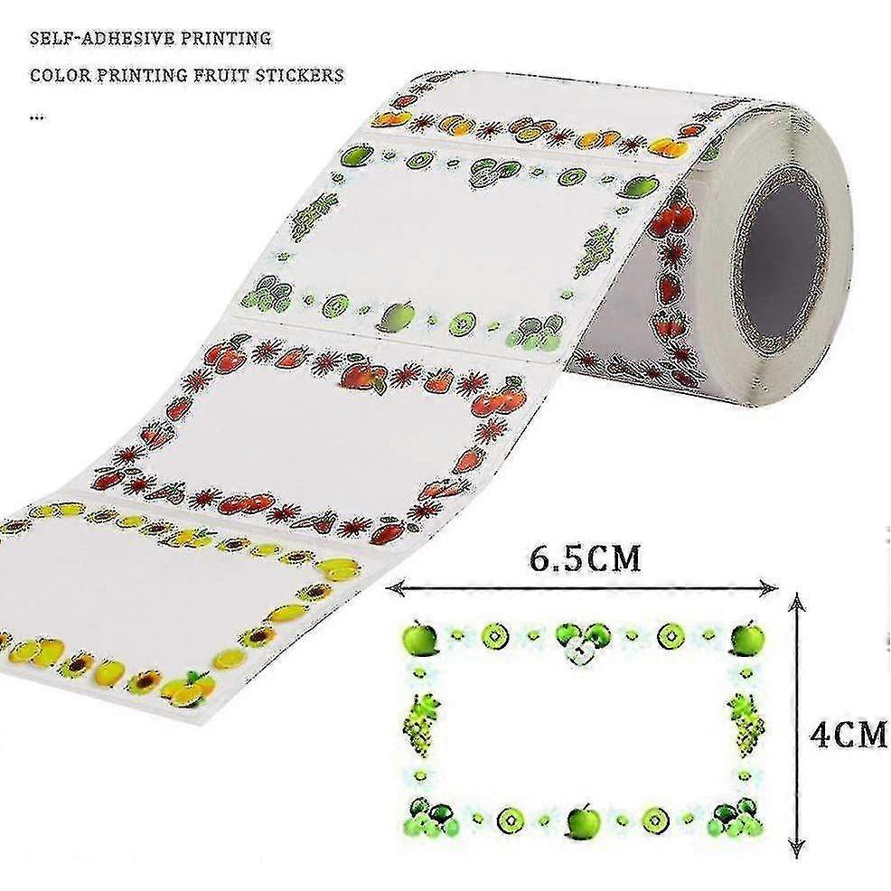 1 Roll/250 Pieces Food Labels Self Adhesive Jam Jar Labels 5x3cm Container Labels - PJ