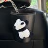 Милая мультяшная кукла-панда, автомобильное мусорное ведро, водонепроницаемое, для спинки сиденья, подголовника, мини-органайзер для вентиляционного отверстия, сумка для хранения мусора
