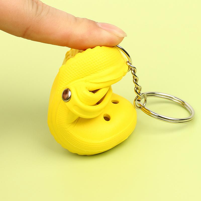 Мини-тапочки, брелок для обуви, милый 3D пляжный брелок из ЭВА, маленький крокодил, брелок для ключей, женский рюкзак, подвеска, брелок, аксессуары