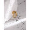 Yhpup Stainless Steel Tie Opening Ring for Women High Quality Metal Golden 18 K Women Trendy Ring Jewelry Anillos Mujer Gift