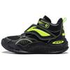 Баскетбольные кроссовки Li Ning Youth Pre Comfortable Non-Slip Shock Absorbing Durable Supporting Mid Top Kids Basketball Shoes Black Green YKBT092-1