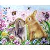 Full 5D Diy Diamond Painting Cartoon Animal Rabbit Embroidery Cross Stitch Home Decor Handmade Gift