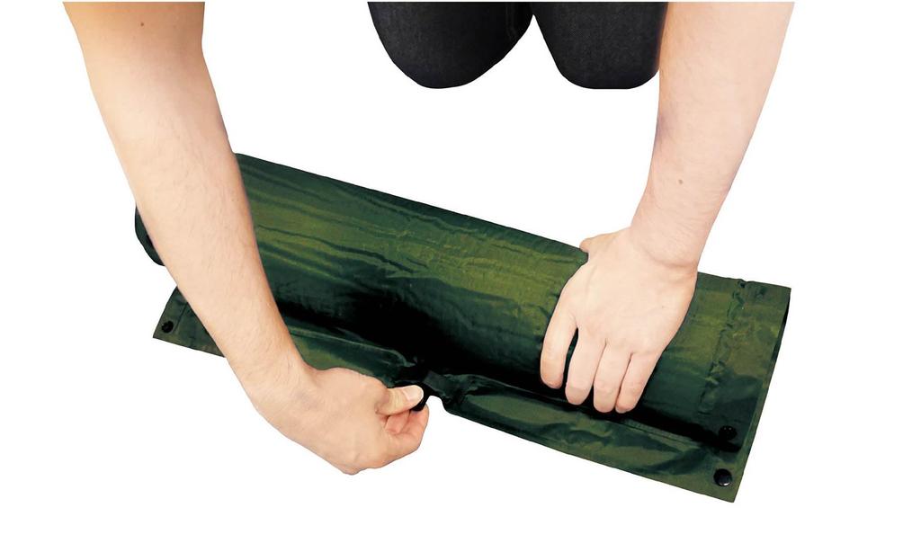 Hac Автоматический надувной матрас с подушкой HAC3522, Зеленый,