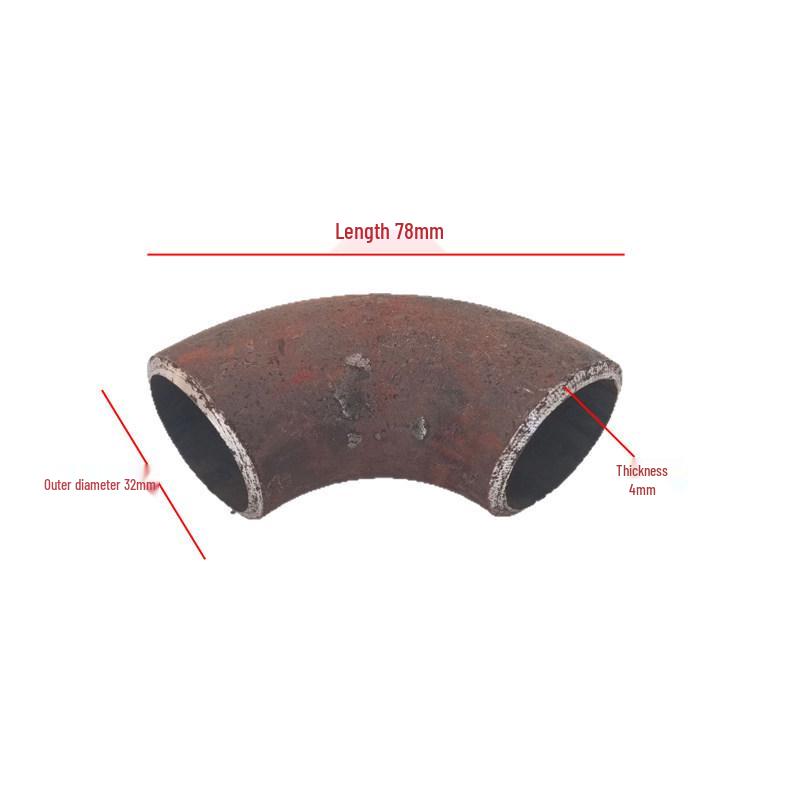 90° Large Diameter Seamless Carbon Steel Elbow, Anti-Corrosion & High-Temperature Resistant Pipe Fitting.