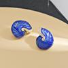 Fashion Blue Enamel Conch