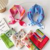 Cotton And Linen Small Square Scarf Silk Scarf Women'S Spring And Autumn New Style Artistic And Versatile Fashionable Temperament Headband Scarf