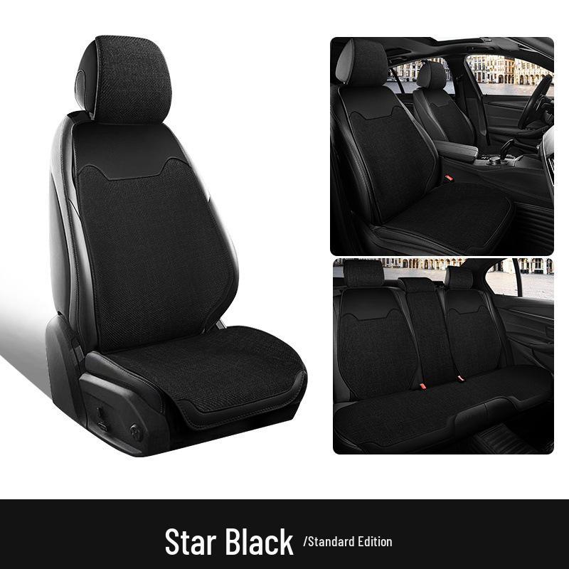 Breathable Linen Seat Covers for Geely Galaxy L7/LT MAX - Asian Games Phantom Design