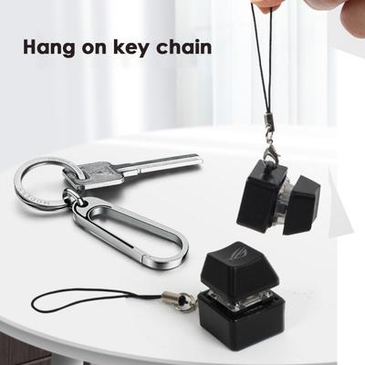 Игрушка-колпачок для клавиатуры Fidget Keycap, цветная светодиодная подсветка, карманный размер, кнопка для пальца, мини-кликер, снимает скуку, сенсорная игрушка, переключатель клавиатуры, игрушка-фиджет, стресс