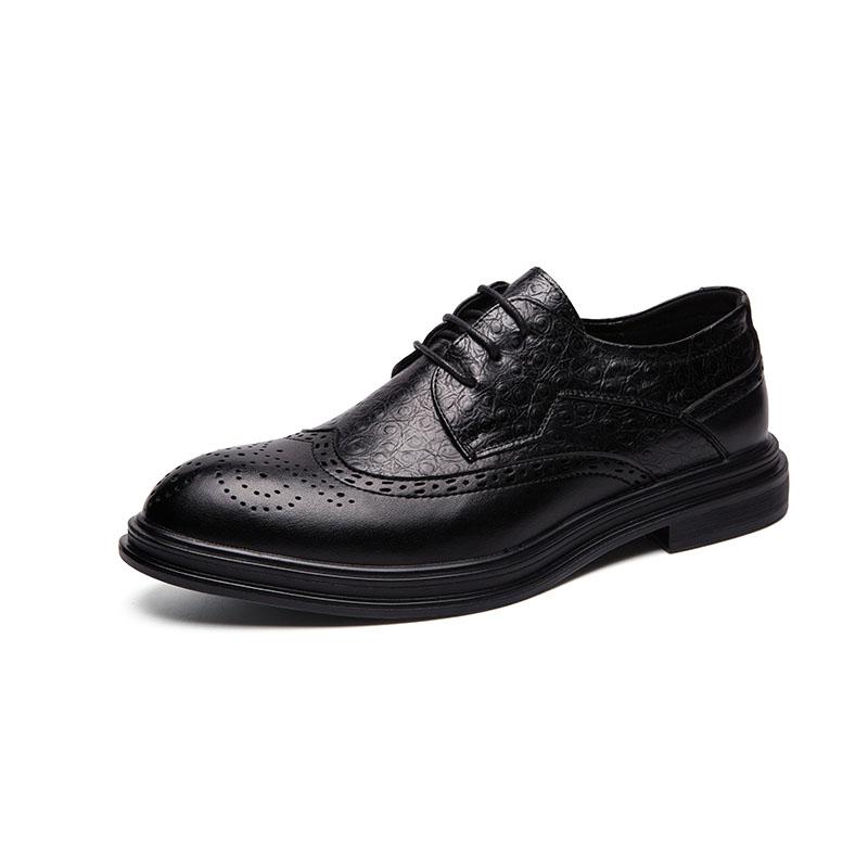 Men Casual Shoes Lace Up Male Dress Shoes Fashional Men Business Breathable Round Toe Casual Shoe Outdoor Leather Shoes Big Size